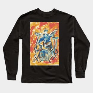 Fancy drummer modern style Long Sleeve T-Shirt